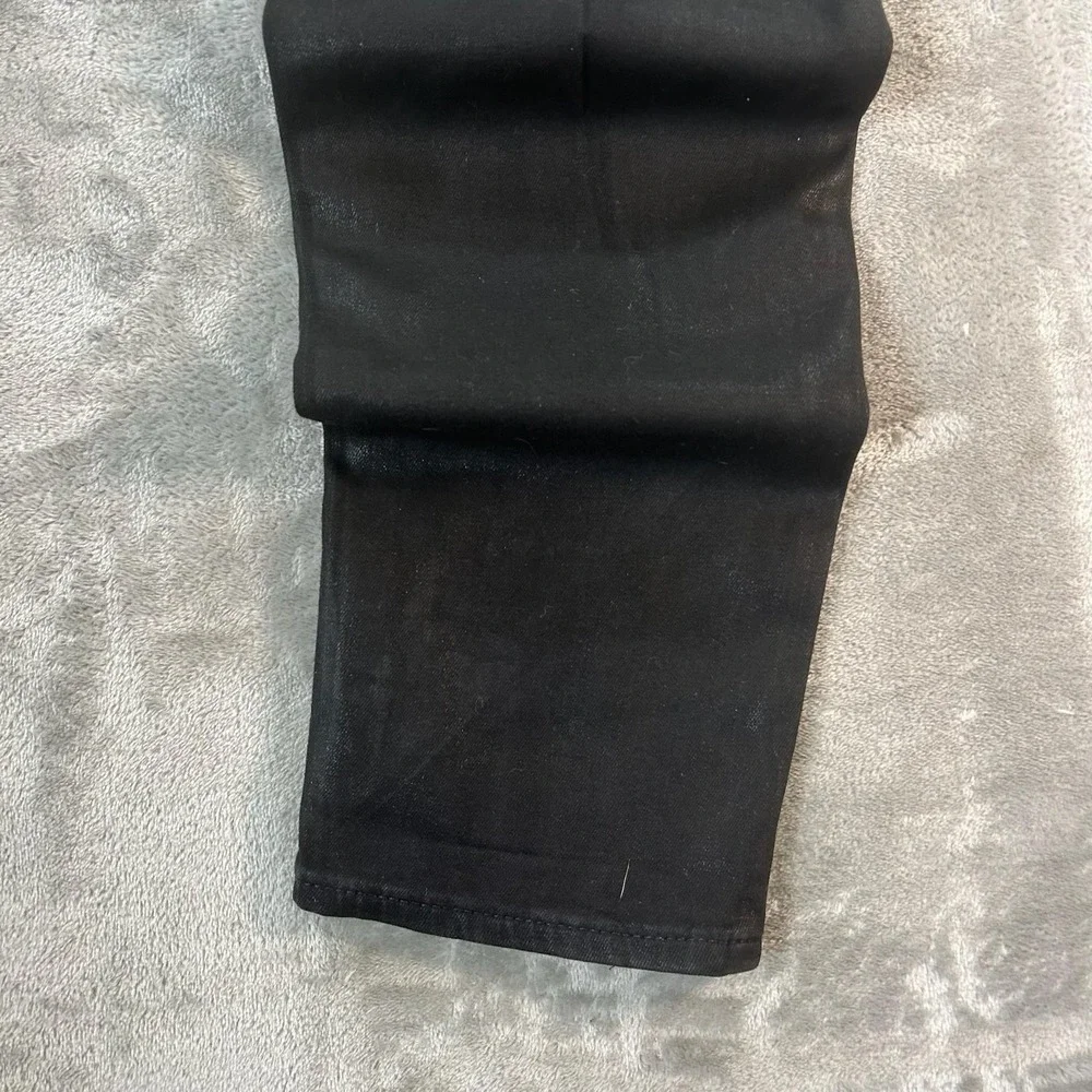 True Religion Section Skinny Jeans Mens 34x30 Black Dark Wash Slim Denim Pants